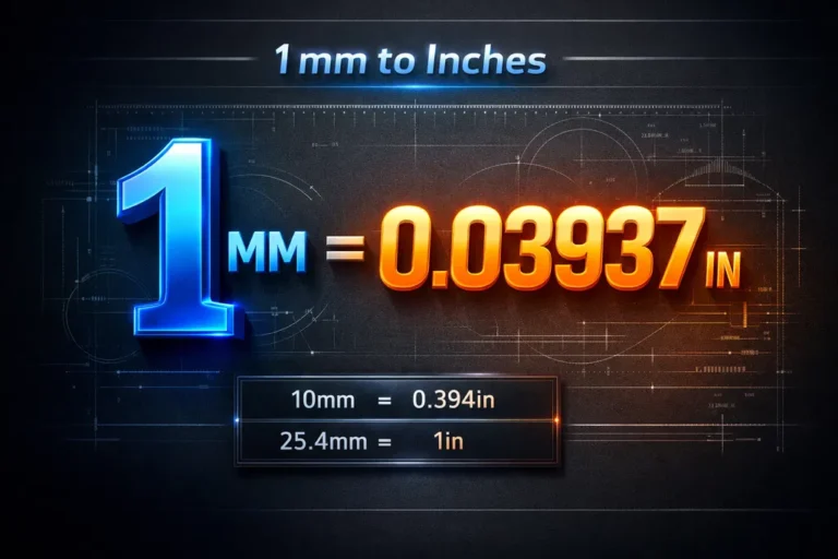 1 mm to Inches Conversion Explained Clearly and Practically